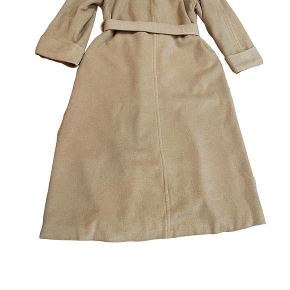 Bisang Neiman Marcus Womens Camel Hair Oversized Long Coat Size 8 Made in USA - Picture 8 of 16